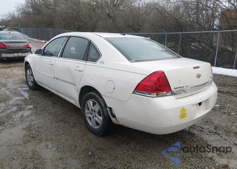 2007 Chevrolet Impala Ls из США, поврежденный, VIN 2G1WB58K079214227